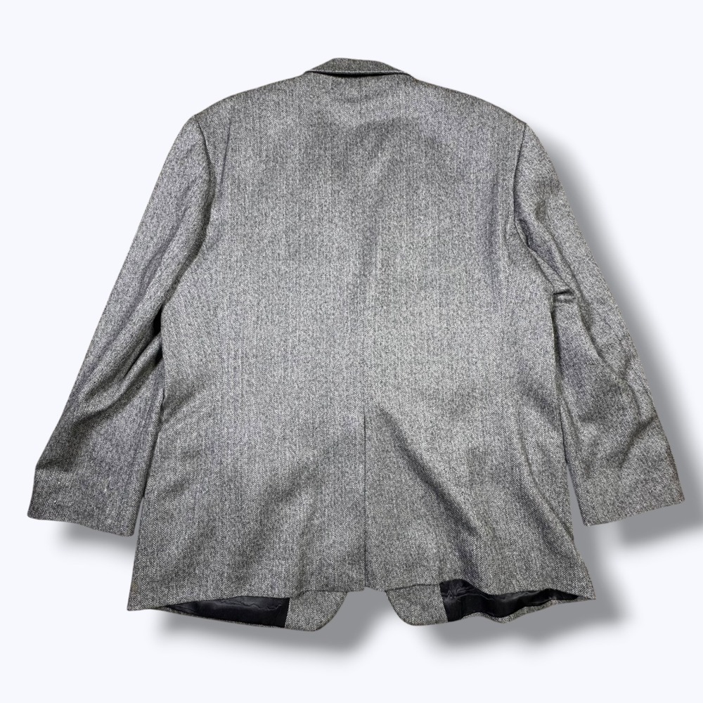 Alan Flusser Mens Lambswool Sport Coat Blazer Jacket 48R Gray Office Business - Picture 2 of 10